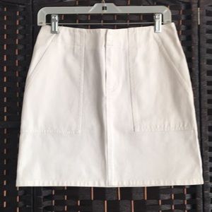 Nine West White Denim Skirt